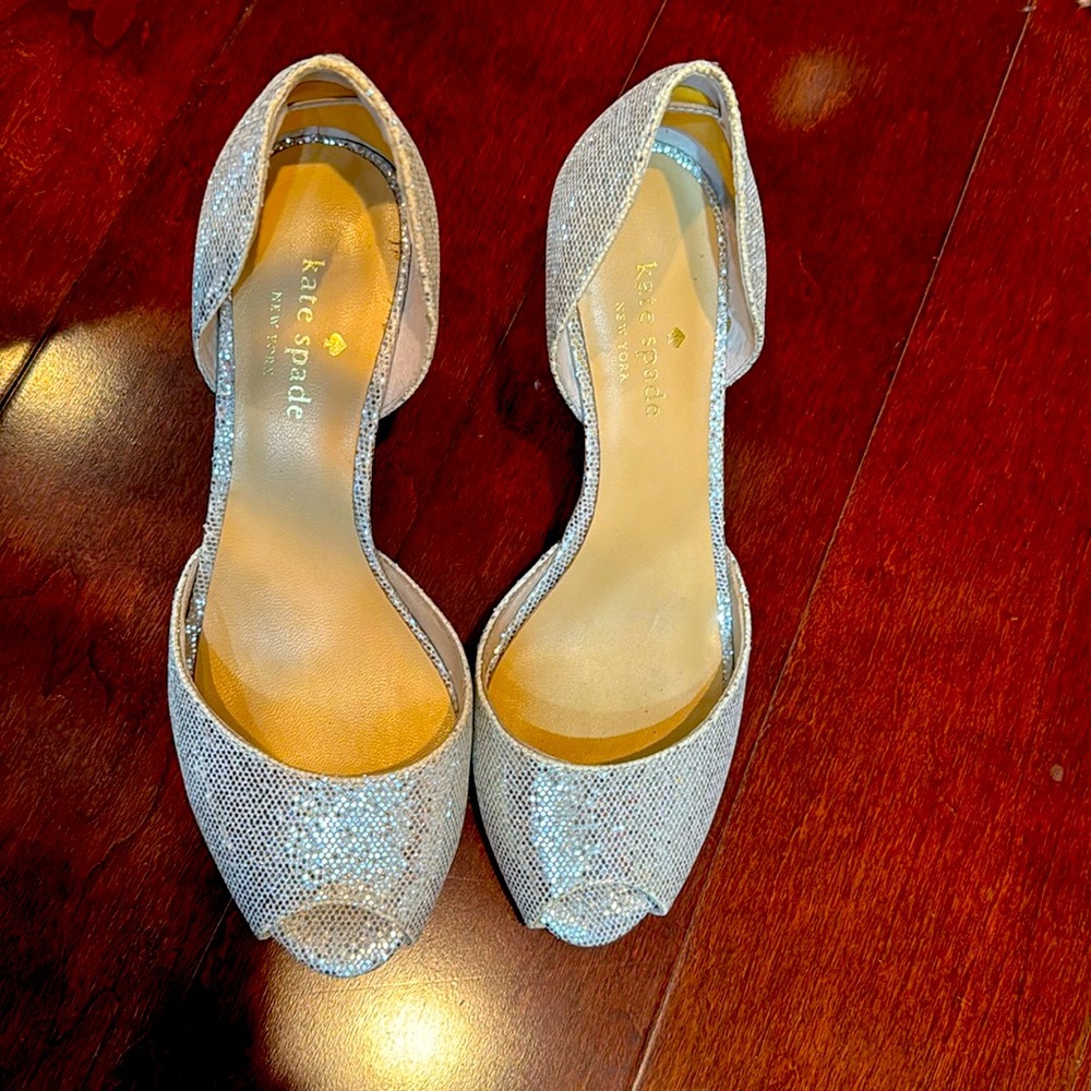 Kate Spade Sage gold d'orsay heels 6.5